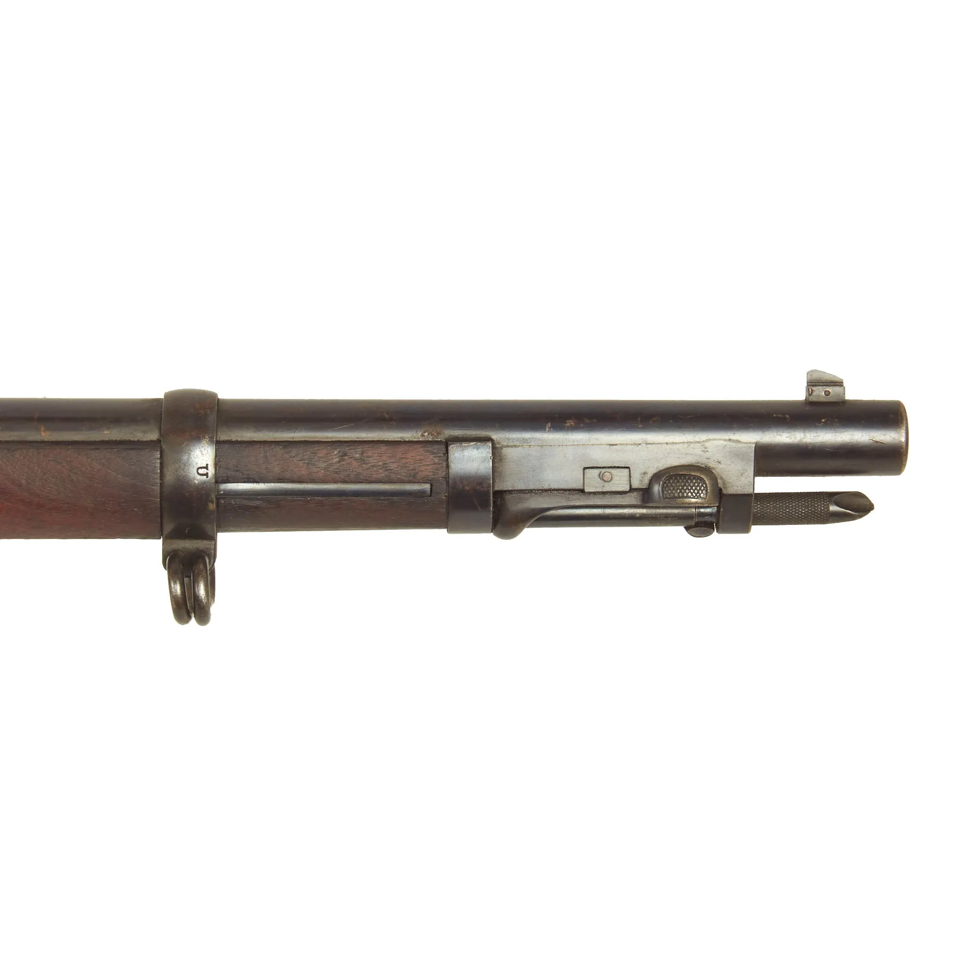 Original Excellent U.S. Springfield Trapdoor Model 1884 Round Rod Bayonet Rifle made in 1891 - Serial 528400