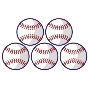 Pack of 5 Sports Athlete Baseball Magnet Decals for Lockers, Fridge, or Car, 3 3/4 Inch…