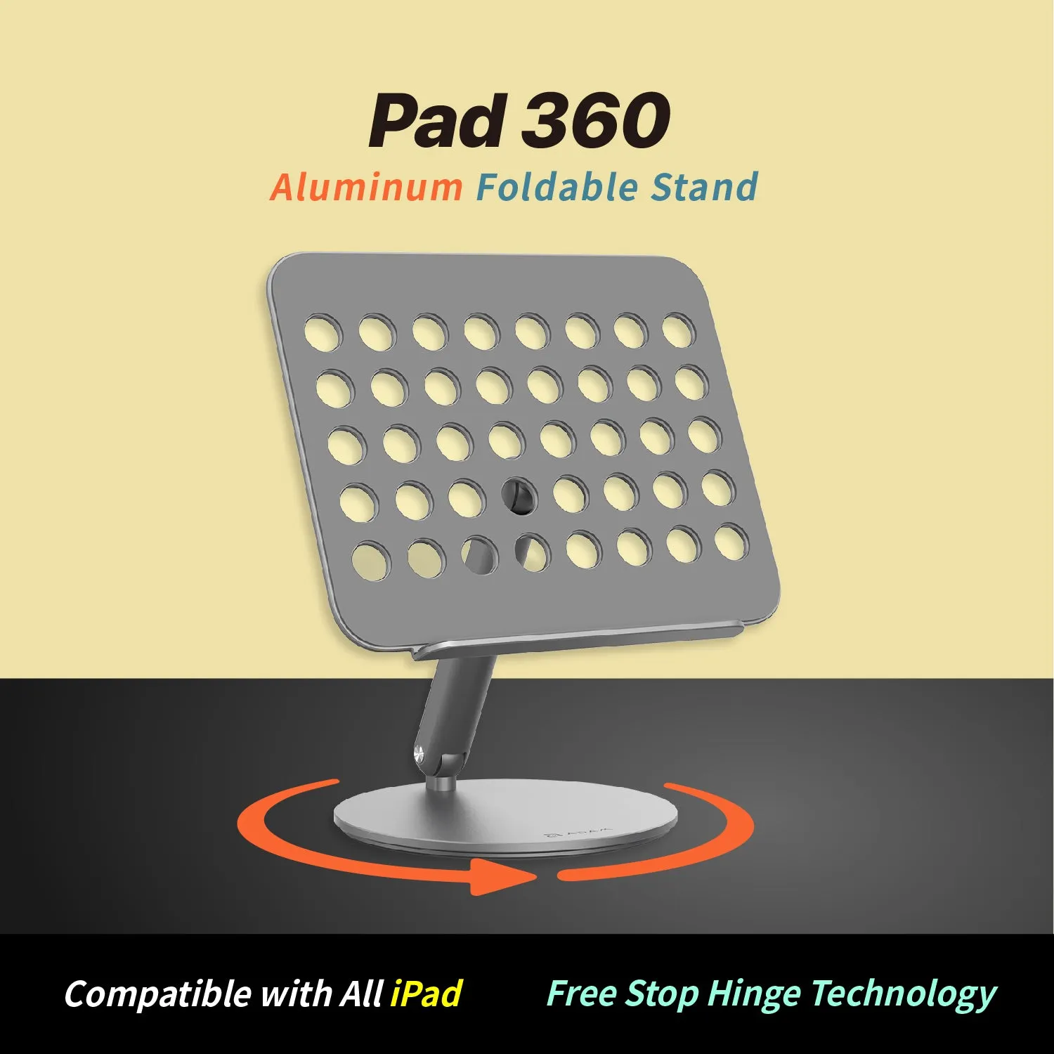 Pad 360 Aluminum Foldable Stand