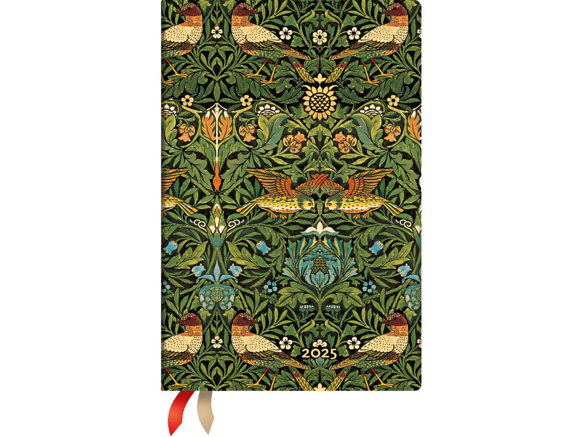 Paperblanks 2025 Mini Weekly Planner - Morris Oiseaux