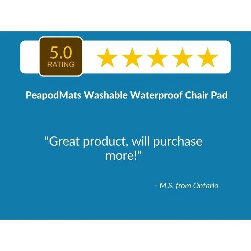 PeapodMats washable waterproof chair pad