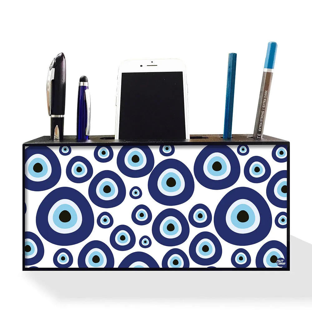 Pen Mobile Stand Holder Desk Organizer for Office - Evil Eye Stones