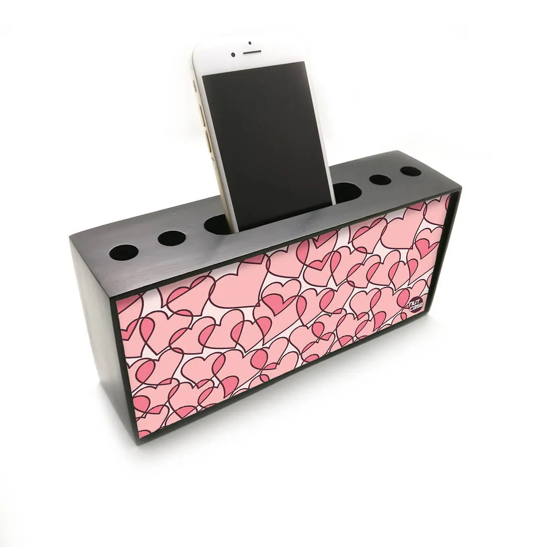 Pen Mobile Stand Holder Desk Organizer - Hearts Everywhere