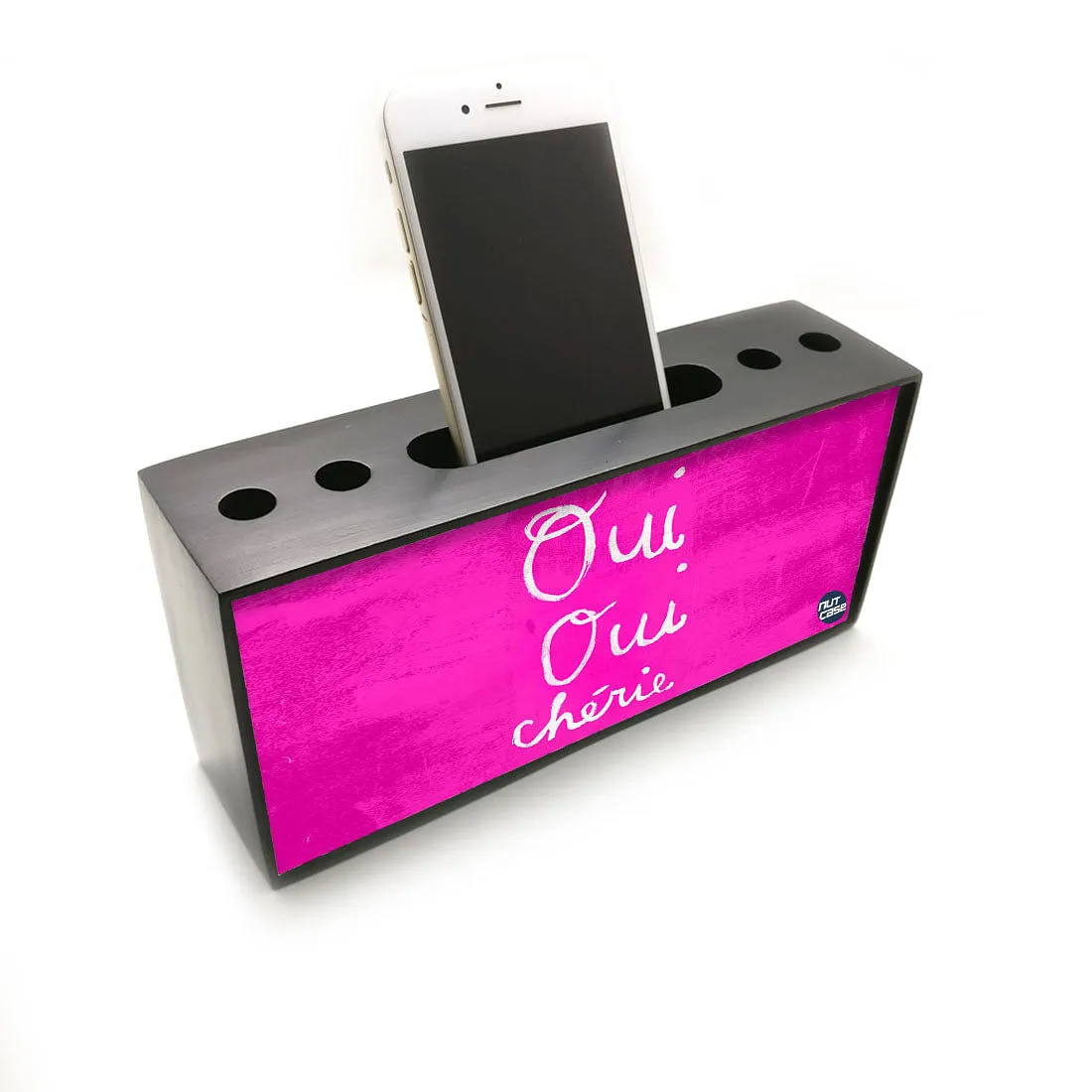 Pen Mobile Stand Holder Desk Organizer - Qui Pink