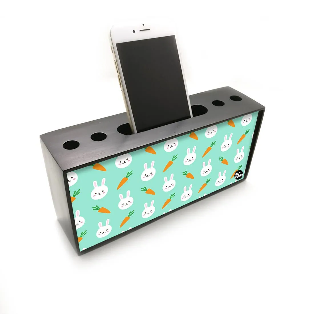 Pen Mobile Stand Holder Desk Organizer - Rabit Face