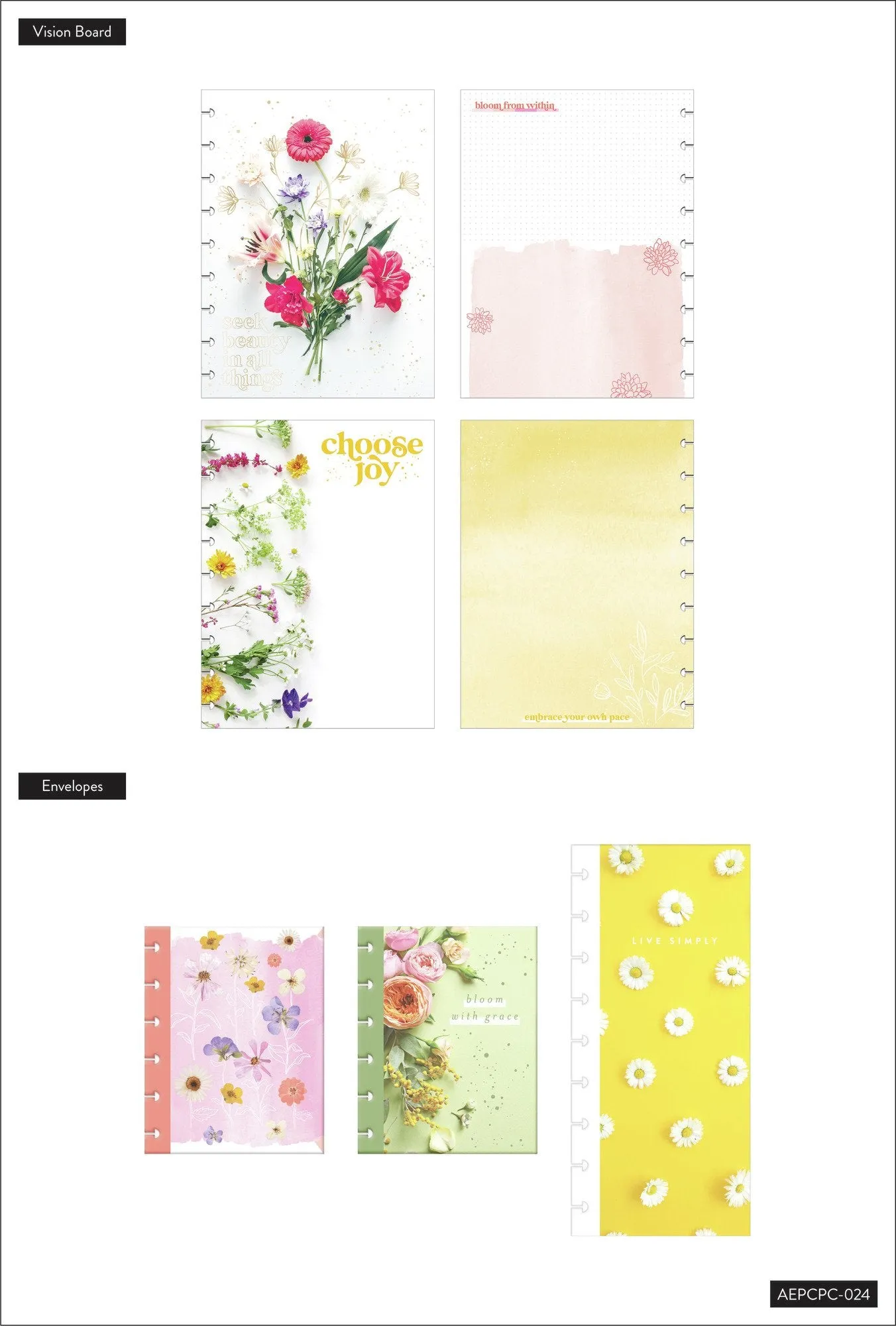 Pressed Florals Classic Planner Companion