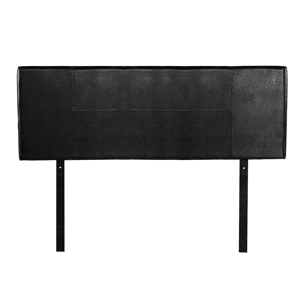 PU Leather Queen Bed Headboard Bedhead - Black