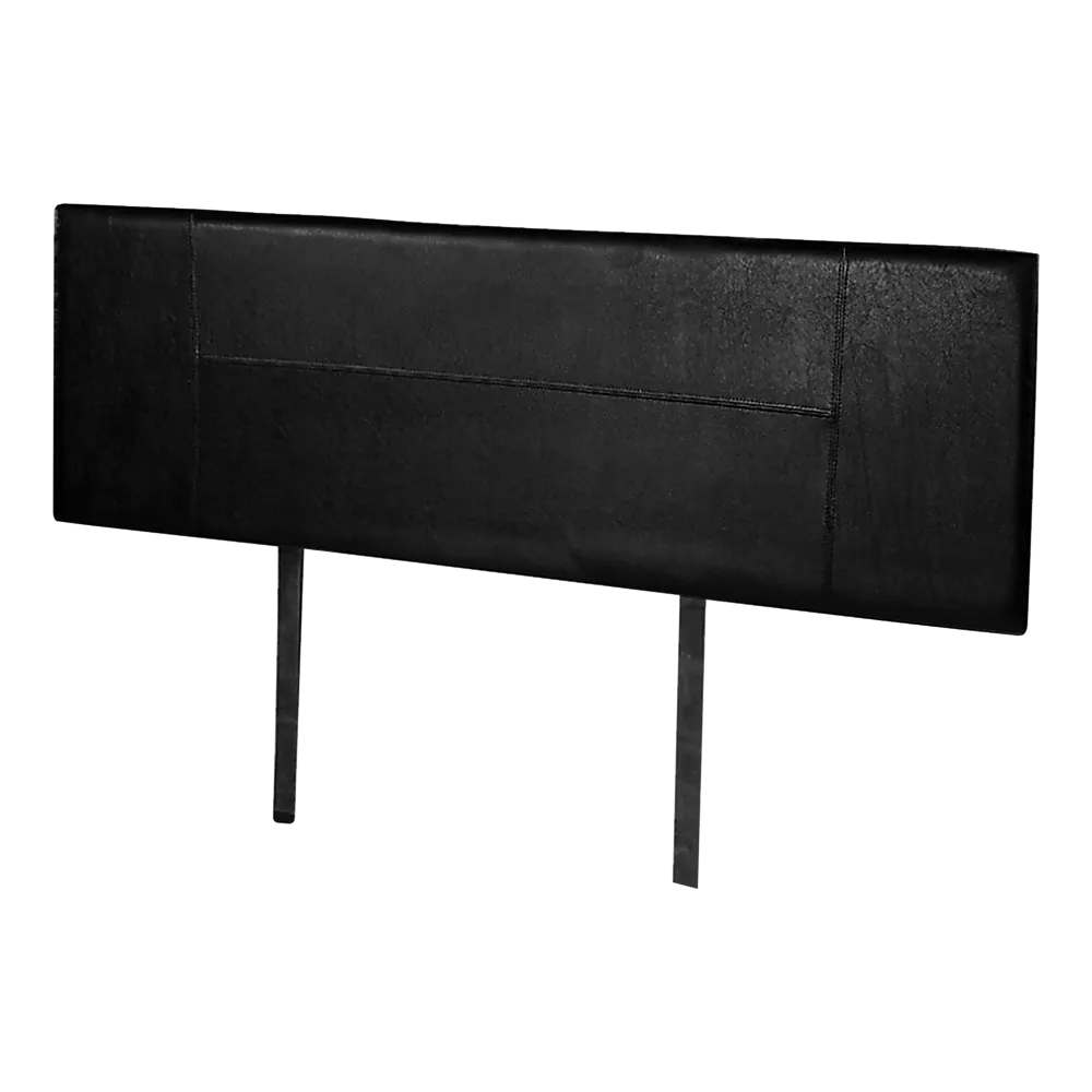 PU Leather Queen Bed Headboard Bedhead - Black