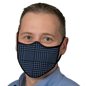 RainCaper Blue Glen Plaid Reusable Fabric Face Mask