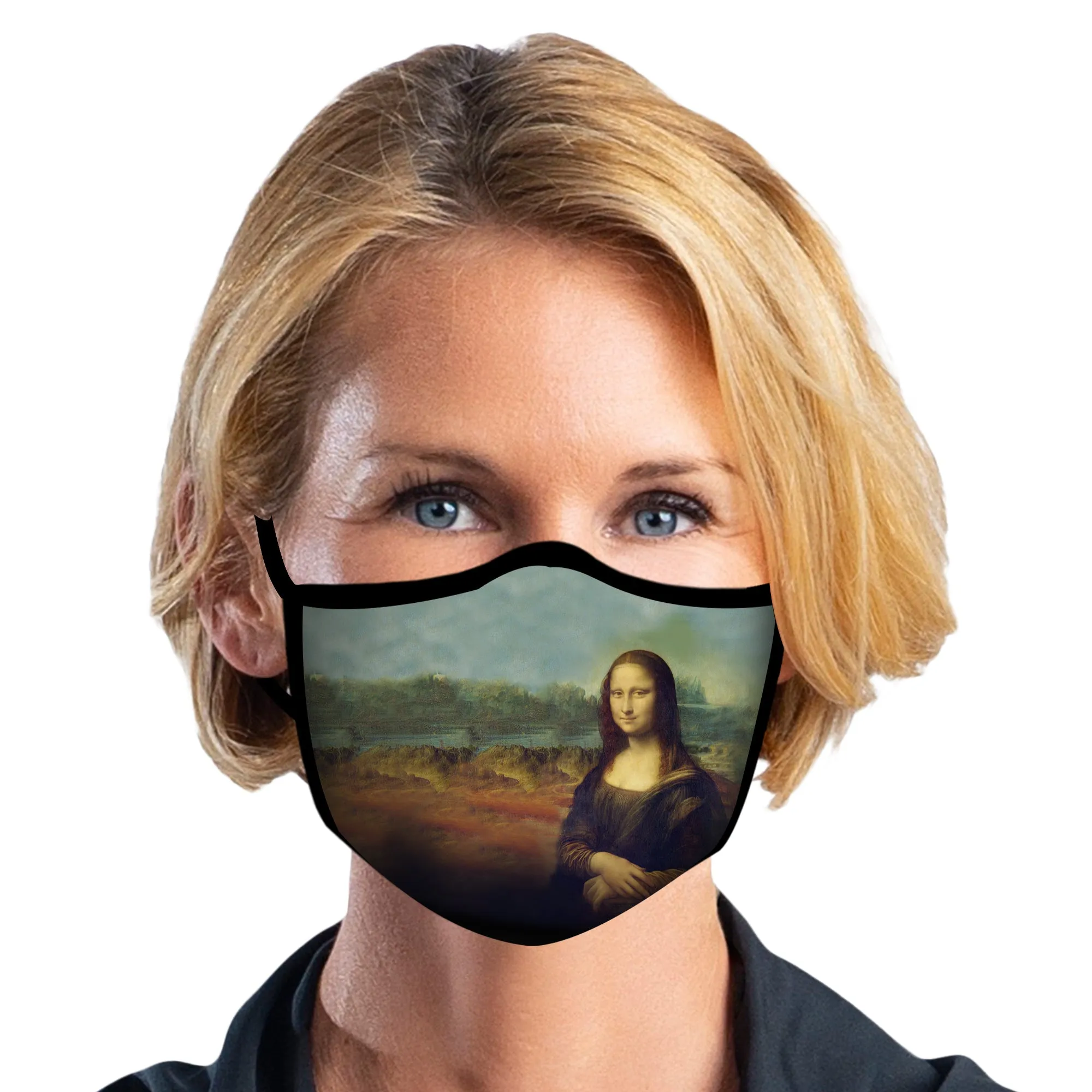 RainCaper da Vinci Mona Lisa Reusable Fabric Face Mask