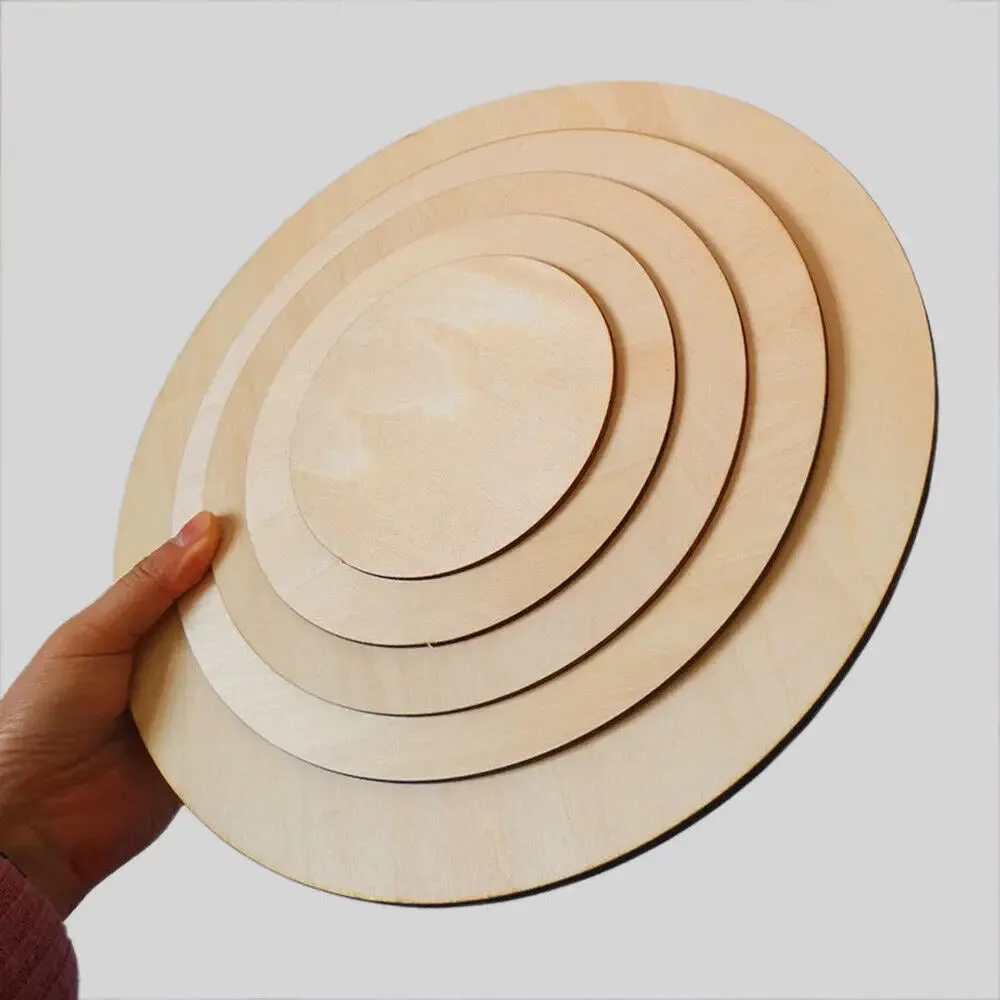 Round Basswood Wooden Board Sheet DIY Wood Model