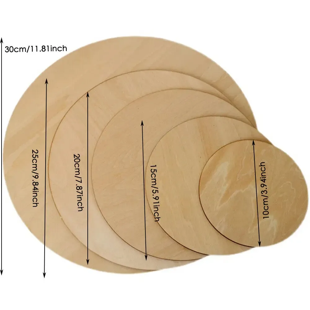 Round Basswood Wooden Board Sheet DIY Wood Model