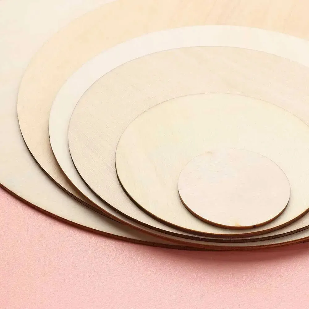 Round Basswood Wooden Board Sheet DIY Wood Model