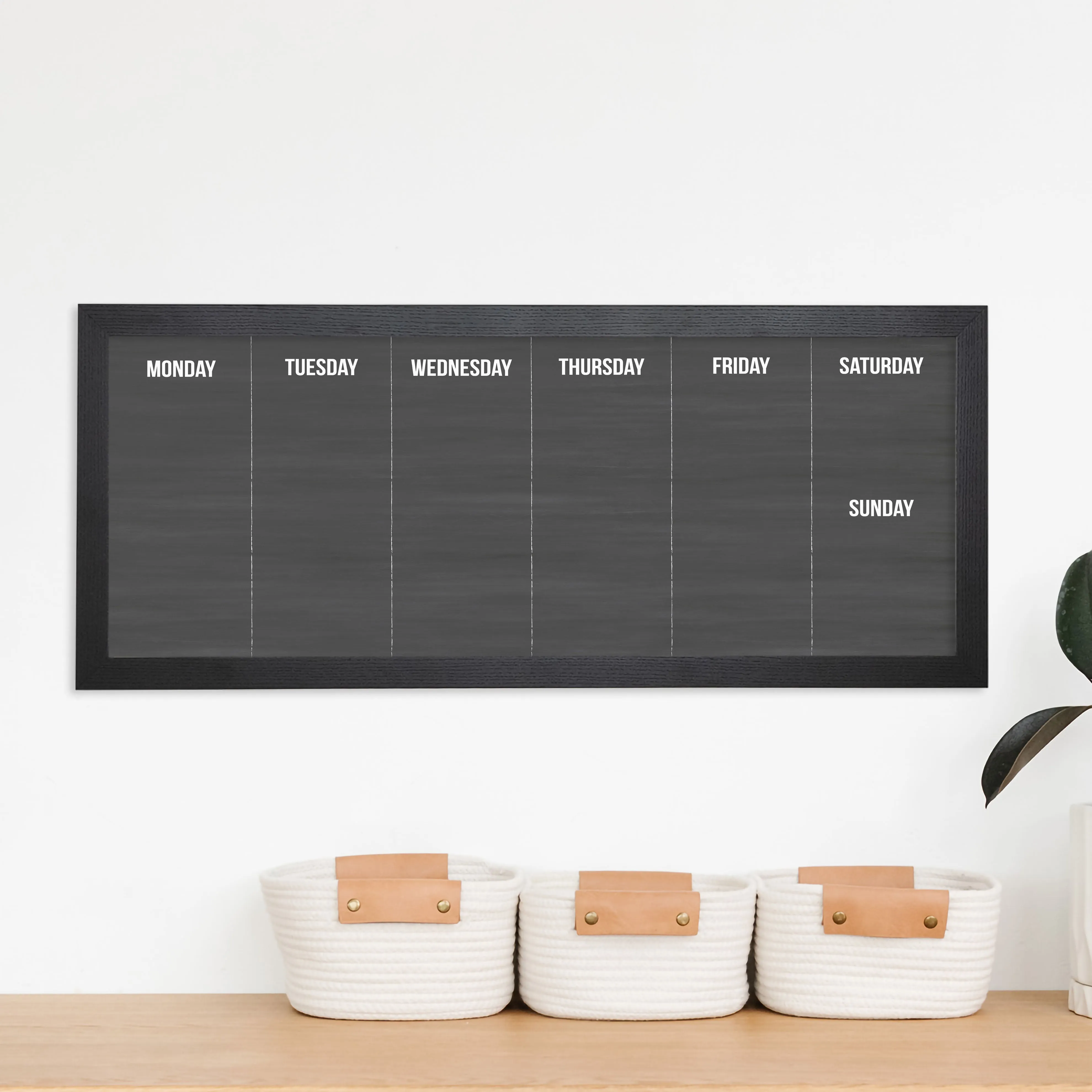 Slim Weekly Framed Chalkboard | Horizontal Dwyer