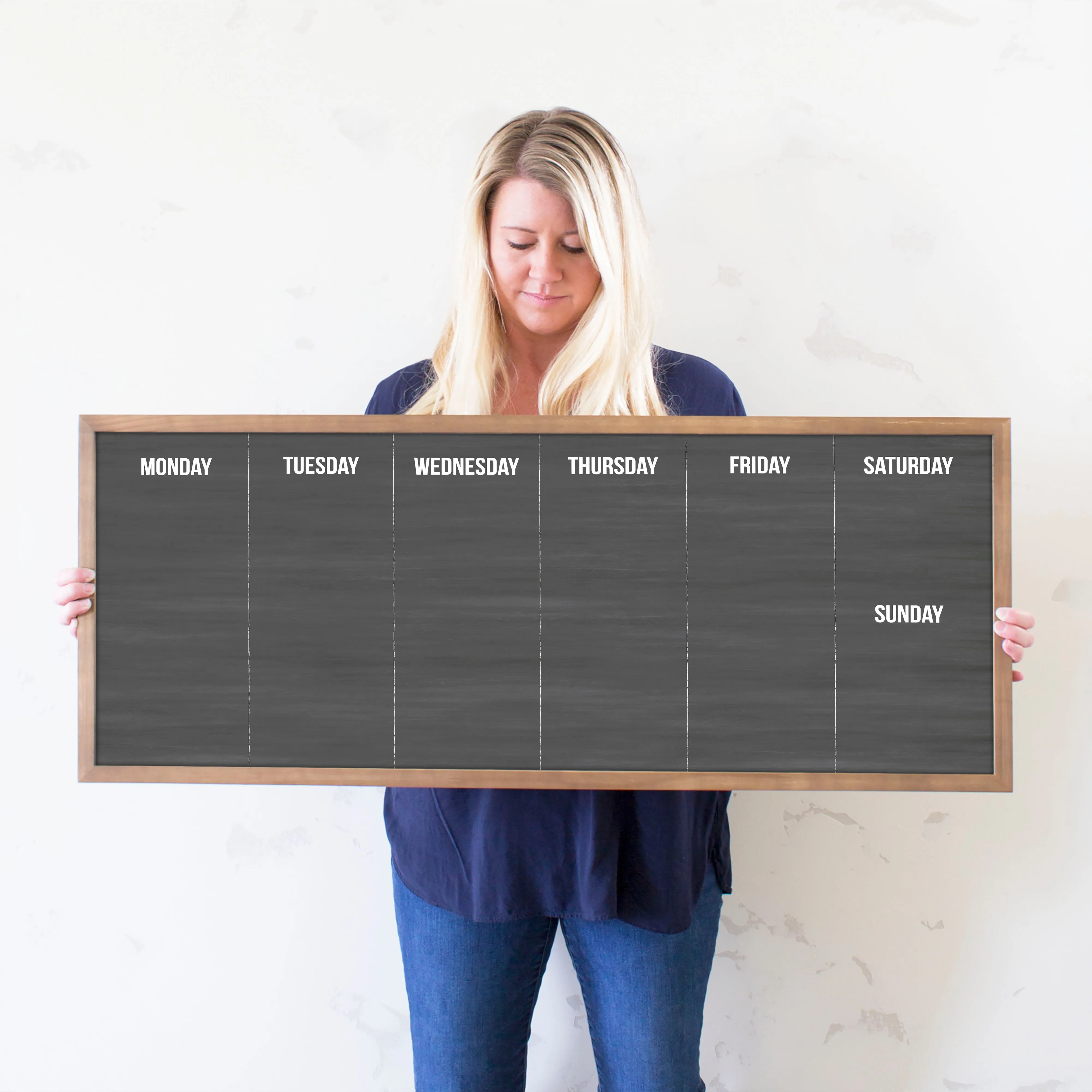 Slim Weekly Framed Chalkboard | Horizontal Dwyer