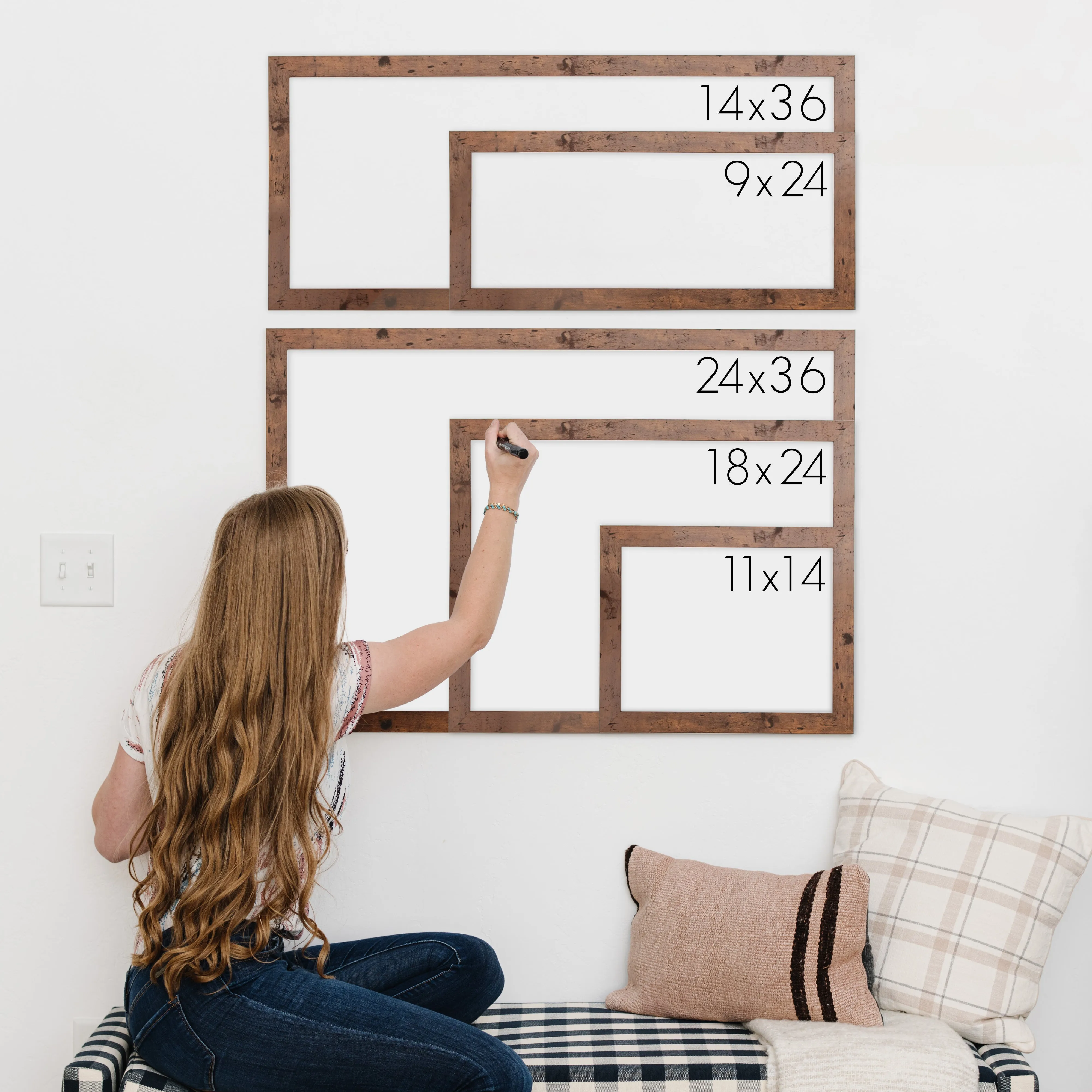 Slim Weekly Framed Chalkboard | Horizontal Dwyer