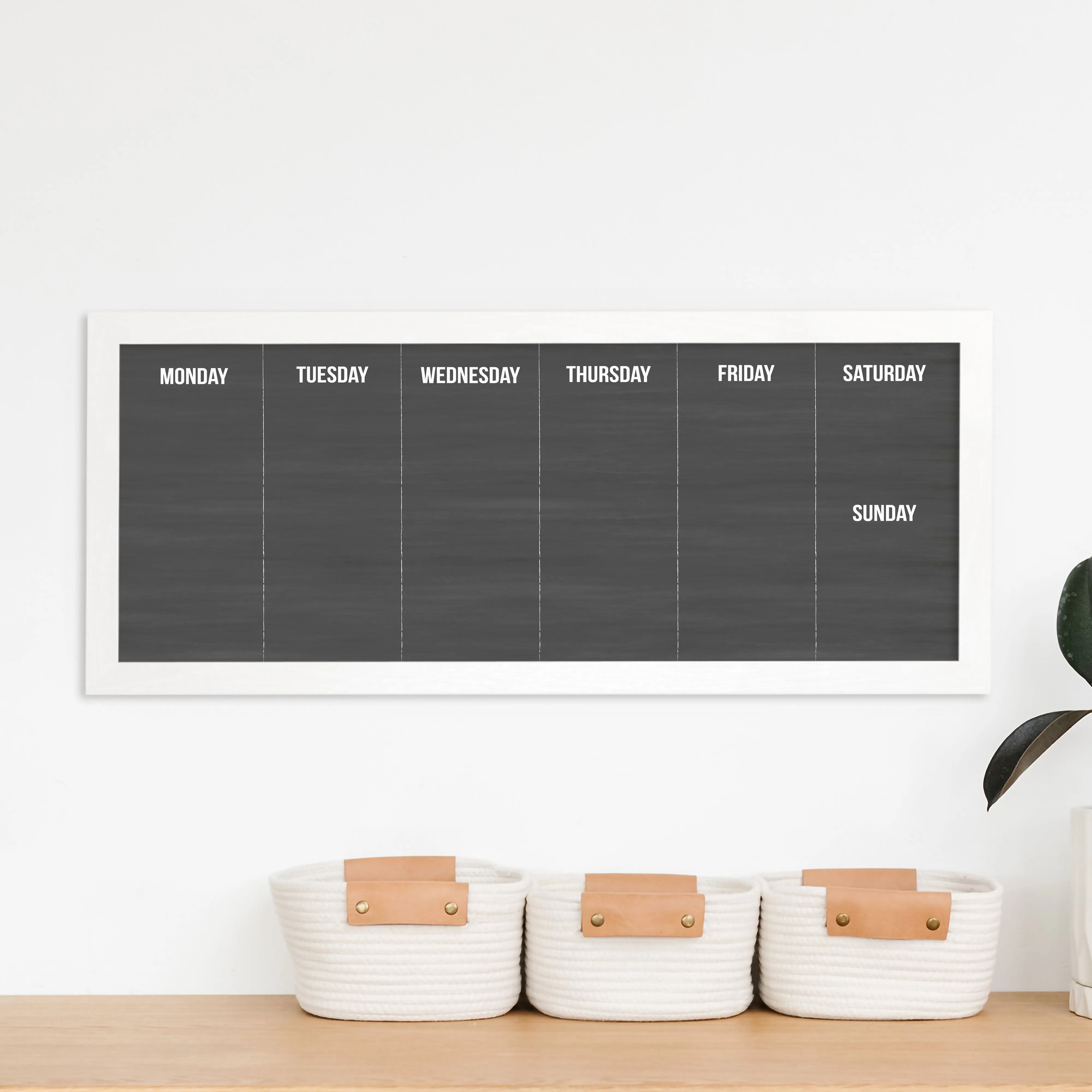 Slim Weekly Framed Chalkboard | Horizontal Dwyer