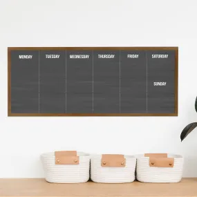 Slim Weekly Framed Chalkboard | Horizontal Dwyer