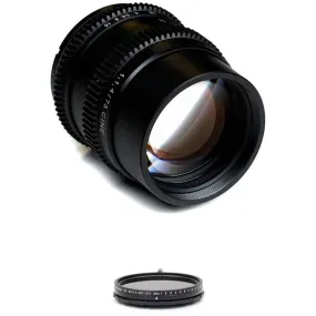 SLR Magic Cine 75mm f/1.4 FE Lens with Variable Neutral Density Filter Kit for Sony E-Mount