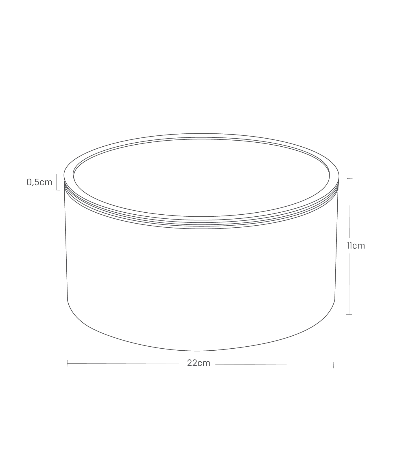 Storage Box Round Deep