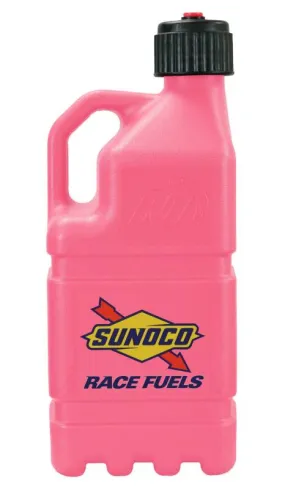 Sunoco Gen 3 5 Gallon Utility Jug - O-Ring Seal Cap - Screw-On Vent - Square - Pink