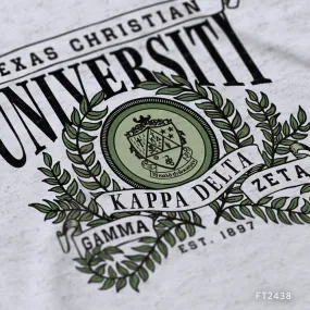 TCU Kappa Delta Vintage Crest PR Sweatshirt & T-Shirt Design