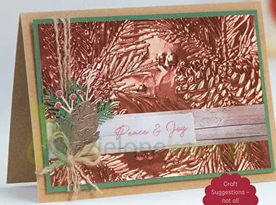 Tonic Studios 3D Embossing Folder Pinecone Parade - Timeless Tidings