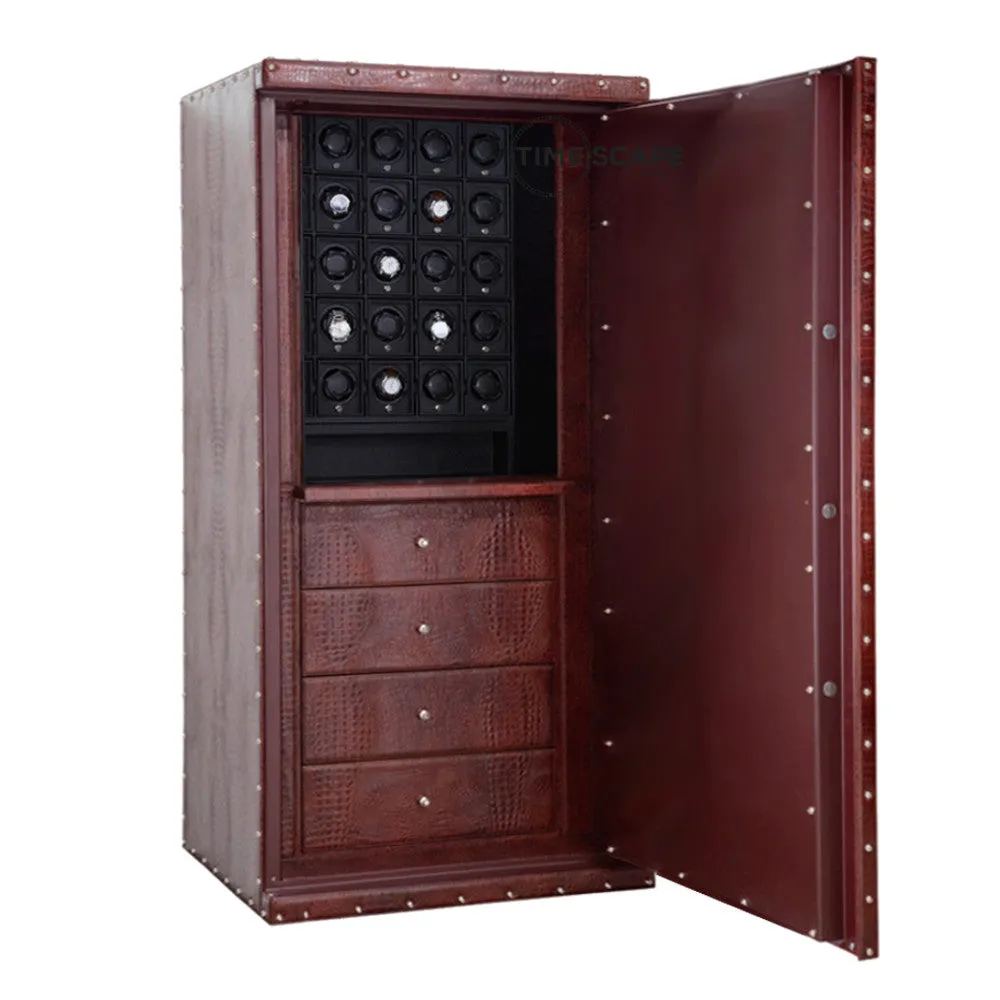 UNDERWOOD (LONDON) - Classic Croco 25-Unit Safe | UN859/CBRW