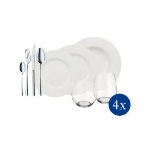 Villeroy and Boch Wo.World White 4 Friends Set 36pcs