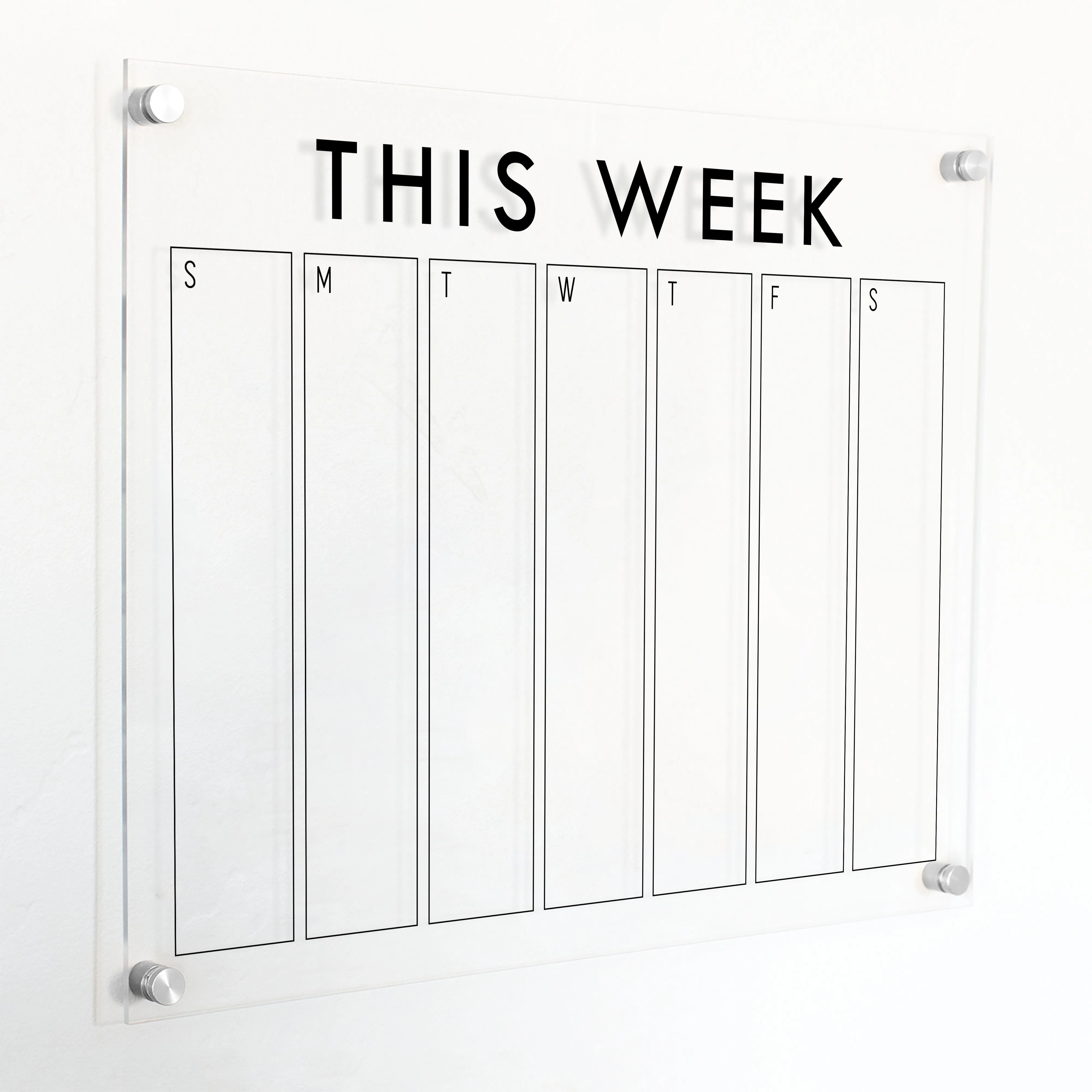 Weekly Acrylic Calendar | Horizontal Craig