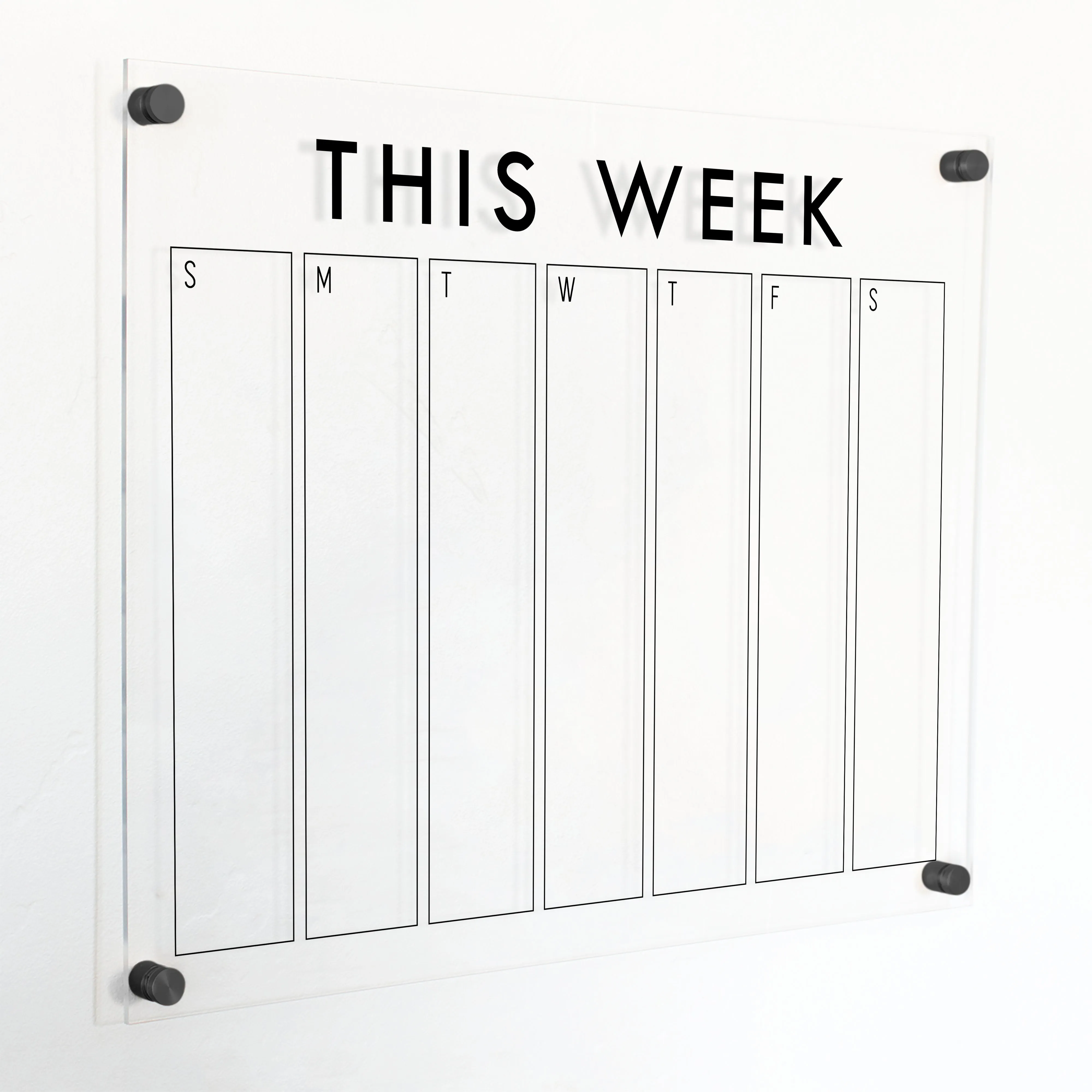 Weekly Acrylic Calendar | Horizontal Craig