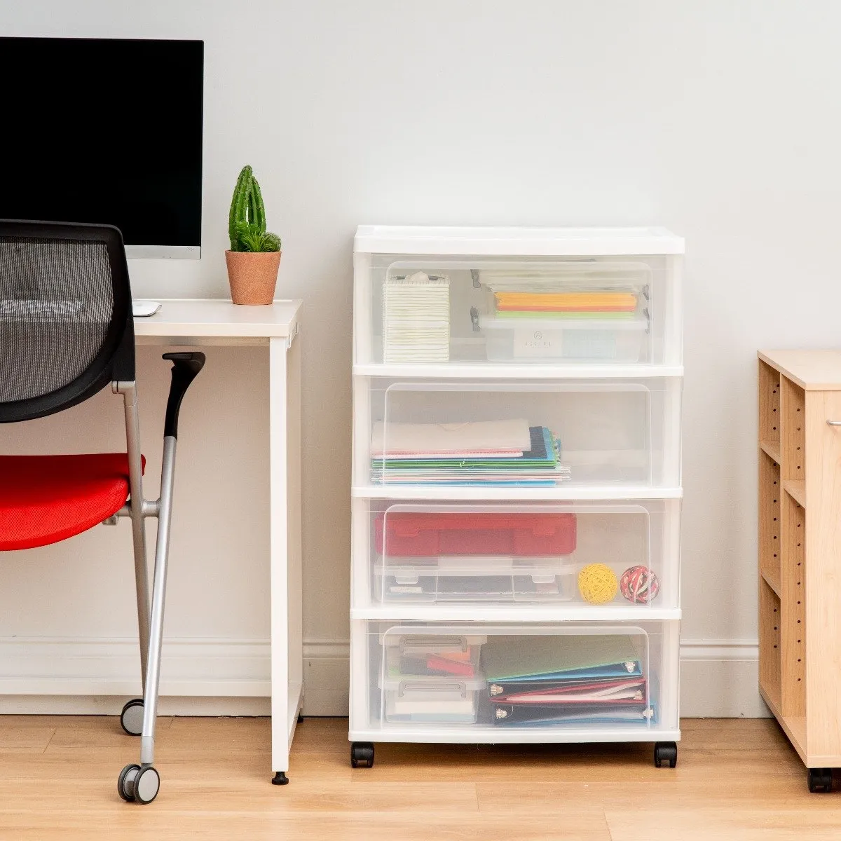 Wide Storage Chest - 4 Drawers