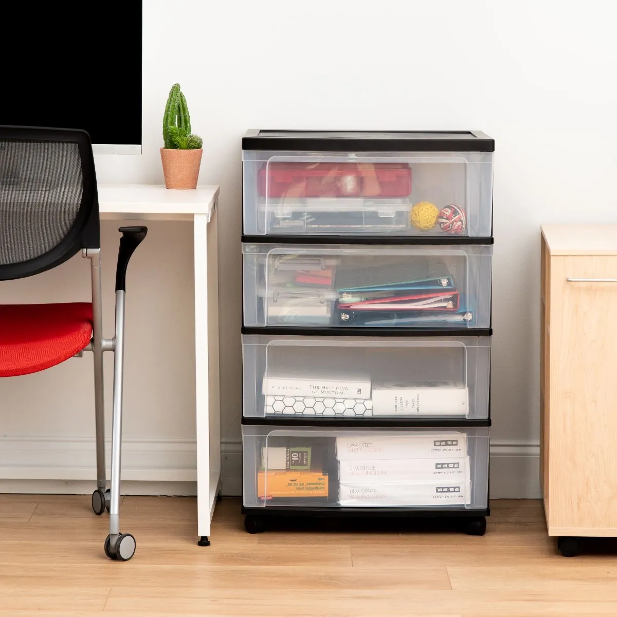 Wide Storage Chest - 4 Drawers