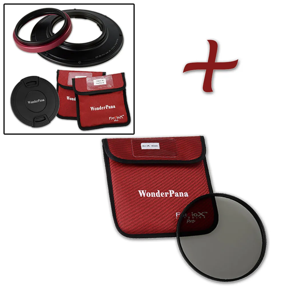 WonderPana Filter Holder for Olympus 7-14mm f/2.8 M.ZUIKO Digital ED PRO Lens (Micro-4/3 Format) - Ultra Wide Angle Lens Filter Adapter