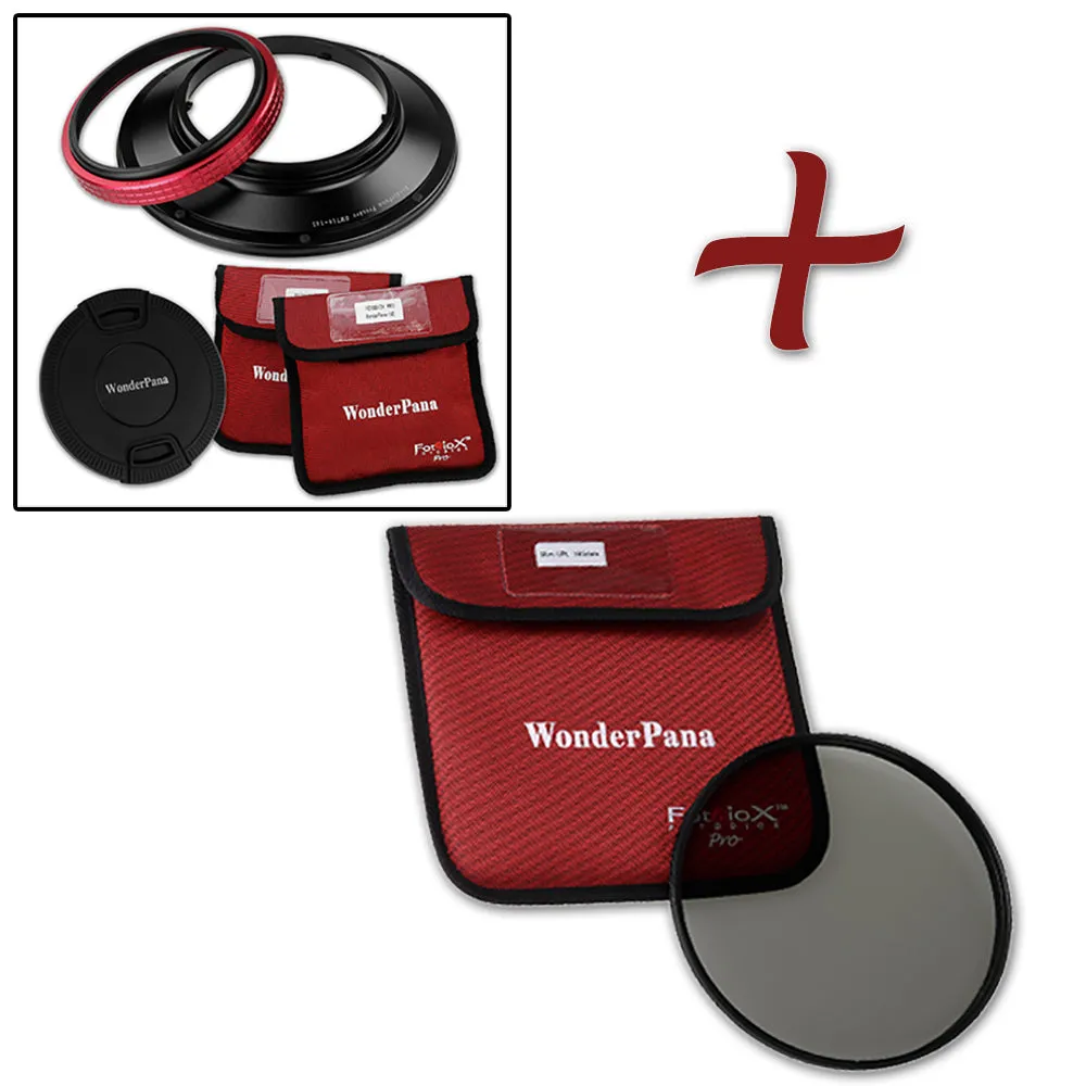 WonderPana Filter Holder for Olympus 7-14mm f/4.0 Zuiko ED Zoom Lens (OM-4/3 Format) - Ultra Wide Angle Lens Filter Adapter