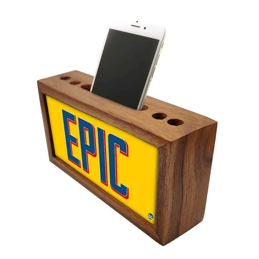 Wooden pen stand desk organizer - Efic